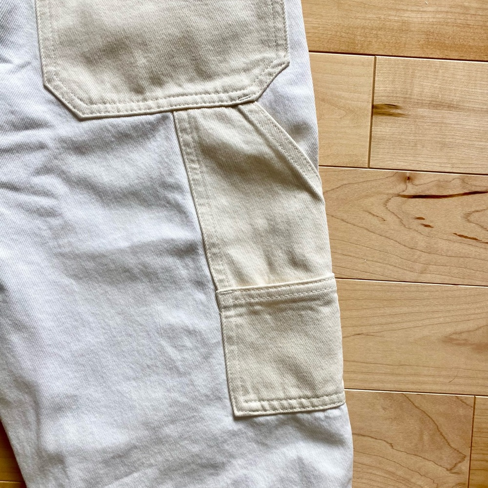 Madewell Cream Patchwork Utility Jeans - Picture 4 of 9